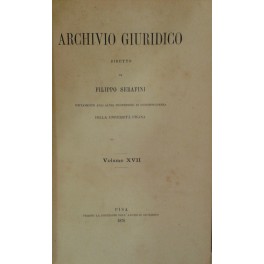Archivio Giuridico Archivio Giuridico