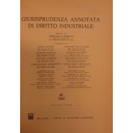 Giurisprudenza annotata di diritto industriale