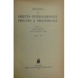 Rivista di diritto internazionale privato e processuale