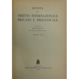 Rivista di diritto internazionale privato e processuale