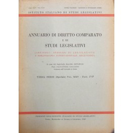 Annuario di diritto comparato e di studi legislativi