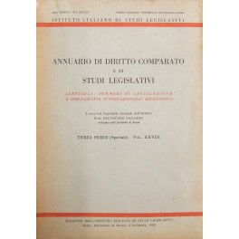 Annuario di diritto comparato e di studi legislativi