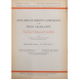 Annuario di diritto comparato e di studi legislativi Annuario di diritto comparato e di studi legislativi