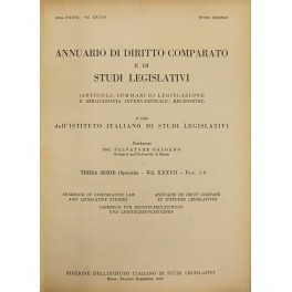 Annuario di diritto comparato e di studi legislativi