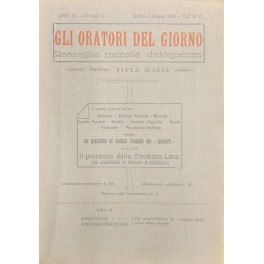 Gli oratori del giorno. Rassegna mensile d'eloquenza. Anno IV - Numero 6. Giugno 1930. 