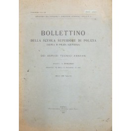 Bollettino della Scuola Superiore di Polizia Bollettino della Scuola Superiore di Polizia