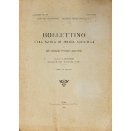 Bollettino della Scuola di Polizia Scientifica Bollettino della Scuola di Polizia Scientifica