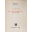Il riconoscimento delle sentenze matrimoniali stra