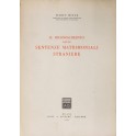 Il riconoscimento delle sentenze matrimoniali stra