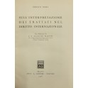 Sull'interpretazione dei trattati nel diritto internazionale.