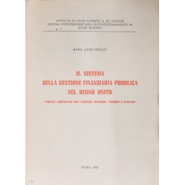 Il sistema della gestione finanziaria pubblica nel Regno Unito