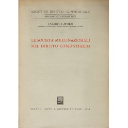 Le società multinazionali nel diritto comunitario