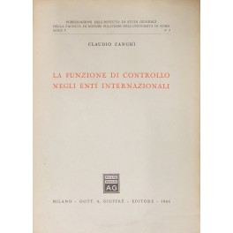 La funzione di controllo negli enti internazionali