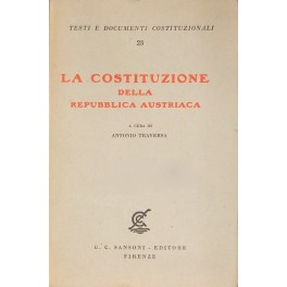 La Costituzione della Repubblica Austriaca