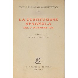 La Costituzione Spagnola del 9 dicembre 1931