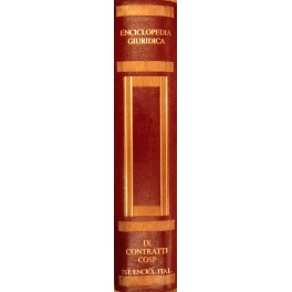 Enciclopedia giuridica. Diretta da Bruno Paradisi. Vol. IX - CONTRATTI-COSP