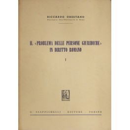 Il "Problema delle persone giuridiche" in diritto romano.