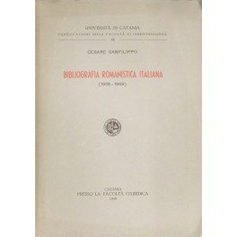 Bibliografia romanistica italiana. (1939-1949)