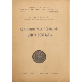 Contributi alla teoria dei iudicia contraria