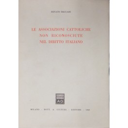 Le associazioni cattoliche non riconosciute nel diritto italiano