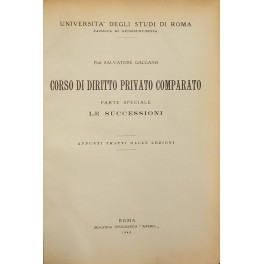 Corso di diritto privato comparato