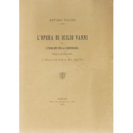 L'opera di Icilio Vanni L'opera di Icilio Vanni