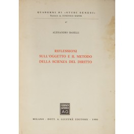 Riflessioni sull'oggetto e il metodo della scienza del diritto