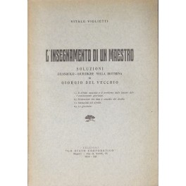 L'insegnamento di un maestro