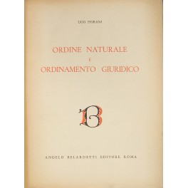 Ordine naturale e ordinamento giuridico