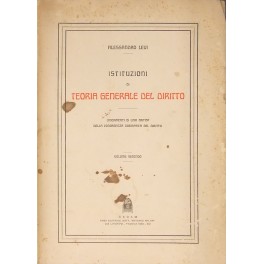 Istituzioni di teoria generale del diritto