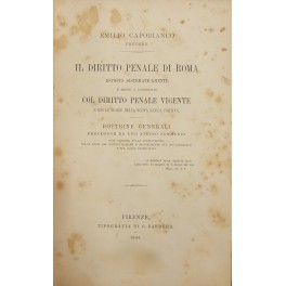 Il diritto penale di Roma Il diritto penale di Roma