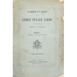 Commentario al codice penale sardo