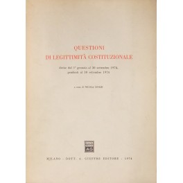 Questioni di legittimità costituzionale 