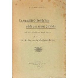 Responsabilità civile dello Stato Responsabilità civile dello Stato