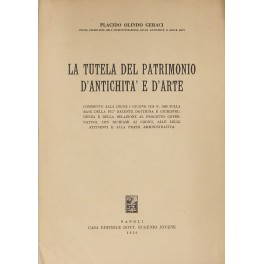 La tutela del patrimonio d'antichità e d'arte