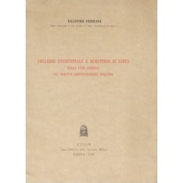 Collegio uninominale e scrutinio di lista 