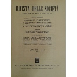Rivista delle società. Fondata da Ascarelli. Diretta da: G. Auletta, G. De Gennaro, L. Mengoni, A. Mignoli. Anno 13° - 1968 Rivista delle società. Fondata da Ascarelli. Diretta da: G. Auletta, G. De Gennaro, L. Mengoni, A. Mignoli. Anno 13° - 1968
