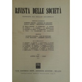 Rivista delle società. Fondata da Tullio Ascarelli. Diretta da: Giuseppe Auletta e Luigi Mengoni. Anno 14° - 1969 Rivista delle società. Fondata da Tullio Ascarelli. Diretta da: Giuseppe Auletta e Luigi Mengoni. Anno 14° - 1969