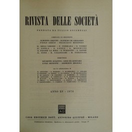 Rivista delle società. Fondata da Ascarelli. Diretta da: G. Auletta, G. De Gennaro, L. Mengoni, A. Mignoli. Anno 15° - 1970 Rivista delle società. Fondata da Ascarelli. Diretta da: G. Auletta, G. De Gennaro, L. Mengoni, A. Mignoli. Anno 15° - 1970