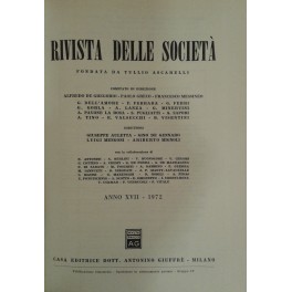 Rivista delle società. Fondata da Ascarelli. Diretta da: G. Auletta, G. De Gennaro, L. Mengoni, A. Mignoli. Anno 17° - 1972 Rivista delle società. Fondata da Ascarelli. Diretta da: G. Auletta, G. De Gennaro, L. Mengoni, A. Mignoli. Anno 17° - 1972