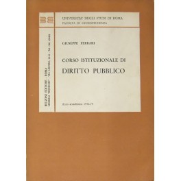 Corso istituzionale di diritto pubblico Corso istituzionale di diritto pubblico