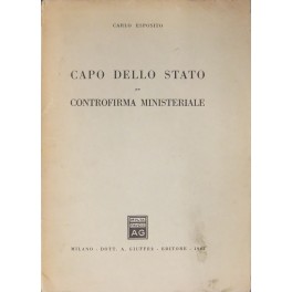 Capo dello Stato. Controriforma ministeriale Capo dello Stato. Controriforma ministeriale