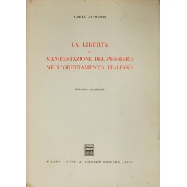 La libertà di manifestazione del pensiero nell'ordinamento italiano