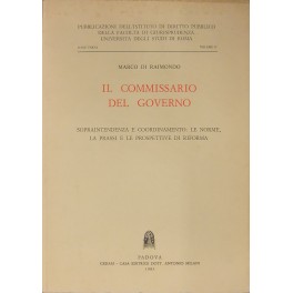 Il Commissario del Governo Il Commissario del Governo
