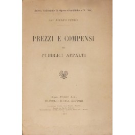 Prezzi e compensi nei pubblici appalti