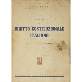 Corso di diritto costituzionale italiano