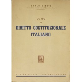 Corso di diritto costituzionale italiano