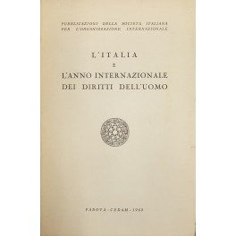 L'Italia e l'anno internazionale dei diritti dell'uomo
