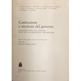 Costituzione e struttura del governo. L'organizzazione del governo negli stati di democrazia parlamentare Costituzione e struttura del governo. L'organizzazione del governo negli stati di democrazia parlamentare