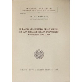 Il falso nel diritto della chiesa 